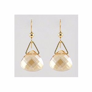 Handcrafted By Noka Art Jewelry - 14k Gold Filled Drop/Dangle Crystal Earrings Handcrafted By Noka Art Jewelry - 14k Gold Filled Drop/Dangle Crystal Earrings